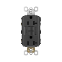 LEGRAND 2097BK The Radiant® Self-Test GFCI Duplex Receptacle 20 A, Black