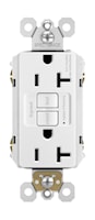 LEGRAND 2097TRW The Radiant® Tamper-Resistant, Self-Test GFCI Duplex Receptacle 20 A, White