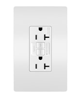 LEGRAND 2097W The Radiant® Self-Test GFCI Duplex Receptacle 20 A, White