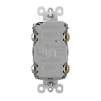 LEGRAND 1597TRBK The Radiant® Tamper-Resistant, Self-Test GFCI Duplex Receptacle 15 A, Black