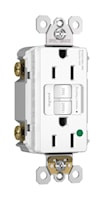 LEGRAND 1597HGW Pass & Seymour Self-Test GFCI Duplex Receptacle 15 A, White