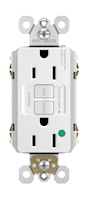 LEGRAND 1597HGW Pass & Seymour Self-Test GFCI Duplex Receptacle 15 A, White