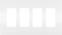 LEGRAND RWP264W The Radiant® Wallplate 4 Gangs White 4.94 in Lx 8.59 in W