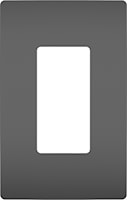 LEGRAND RWP26BK The Radiant® Wallplate 1 Gangs Black 4.94 in Lx 3.15 in W