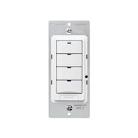 LEGRAND LVSW101W Wattstopper® Low Voltage Switch, 1-Button with LED, White