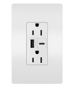 LEGRAND R26USBACWCCV6 RADIANT 3.1 HYB A/C USB15A DUP W