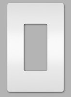 LEGRAND RWP26W The Radiant® Wallplate 1 Gangs White 4.94 in Lx 3.15 in W