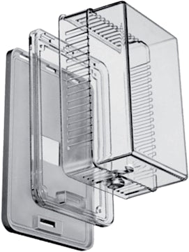OUELLET F29-0198 Thermostat Guard Solid and Ring Base Plastic Clear