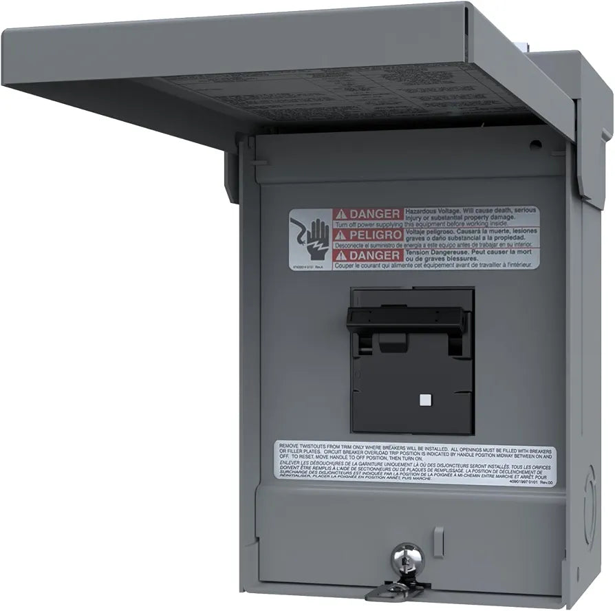Siemens SPA Ready Panel, W0204L1060G20 60 Amp, 2-Space, 4-Circuit Main Lug Outdoor Spa Panel with 20 Amp GFCI Breaker