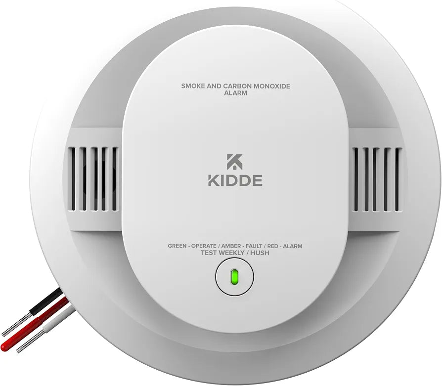 Kidde DETECT - 120V Photoelectric Smoke + Carbon Monoxide Alarm w/AA Backup Battery - Batteries Included