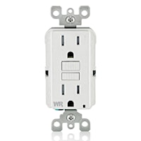LEVITON GFWT1-W GFCI Receptacle GFCI Duplex Receptacle 15 A, White