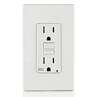 LEVITON GFWT1-W GFCI Receptacle GFCI Duplex Receptacle 15 A, White