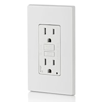 LEVITON AGTR1-W Decora® Tamper-Resistant, Self-Test AFCI/GFCI Receptacle White