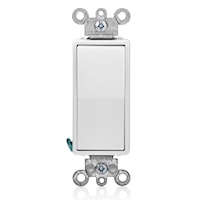LEVITON 5604-2W Decora® Quiet, 4-Way Decora Rocker Switch 120/277 VAC, 15 A, White