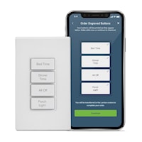 LEVITON D2SCS-1BW Decora Smart Scene Controller Switch, Wi-Fi, Neutral Wire Required