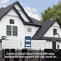 LEVITON D215S-1BW Decora smart WIFI Switch2nd gen.15A WHT