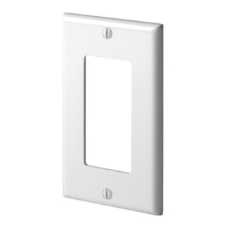 LEVITON 80401-NE Decora® Decorator Wallplate 1 Gangs Black 114.3 mm Lx 69.85 mm W