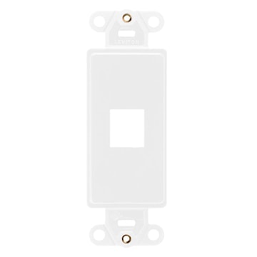 LEVITON 41641-W QuickPort;Decora Multimedia Insert White 4.15 in Lx 1.41 in W