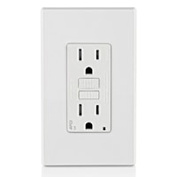 LEVITON AFTR1-W Smart-Lock Pro Outlet, Tamper-Resistant AFCI Duplex Receptacle 15 A, White