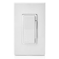 LEVITON D26HD-1BW Decora Smart Wi-Fi® Smart Dimmer 15 A, 120 VAC, 300 W LED/CFL, 600 W Incandescent/Halogen, 600 VA MLV White