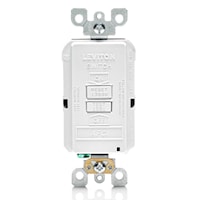 LEVITON AFRBF-W Self Grounding AFCI Receptacle 20 A, White