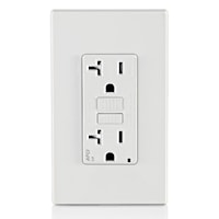 LEVITON AFTR2-W Smart-Lock Pro Outlet, Tamper-Resistant AFCI Duplex Receptacle 20 A, White