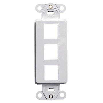 LEVITON 41643-GY Decora®, QuickPort Multimedia Insert Gray 4.15 in Lx 1.41 in W