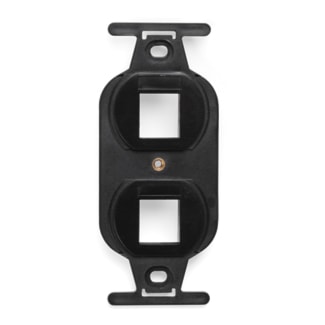 LEVITON 41087-2EP QuickPort Duplex Insert Nylon 1.744 in W x 4.1 in H Black
