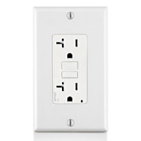 LEVITON AGTR2-W Decora® Self Test AFCI/GFCI Receptacle 20 A, White