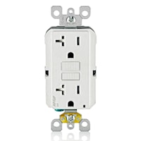 LEVITON AGTR2-W Decora® Self Test AFCI/GFCI Receptacle 20 A, White