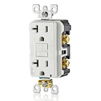 LEVITON AGTR2-W Decora® Self Test AFCI/GFCI Receptacle 20 A, White
