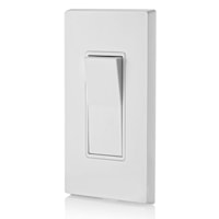 LEVITON 5603-P2W Decora® Quiet, 3-Way Decora Rocker Switch 120/277 VAC, 15 A, White