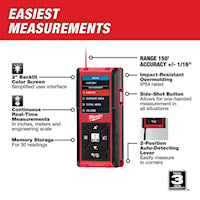 MILWAUKEE 48-22-9802 150' LASER DISTANCEMETER