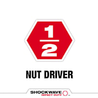 MILWAUKEE 49-66-4537 Shockwave™ Magnetic Tip Nut Driver 1/2 IN Hexagonal