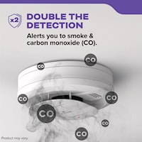 KIDDE CANADA 21032771 DETECT Combination Smoke & Carbon Monoxide Alarm, AA Battery Powered with Voice Alerts