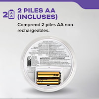 KIDDE CANADA 21032771 DETECT Combination Smoke & Carbon Monoxide Alarm, AA Battery Powered with Voice Alerts