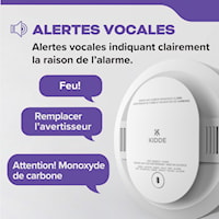 KIDDE CANADA 21032771 DETECT Combination Smoke & Carbon Monoxide Alarm, AA Battery Powered with Voice Alerts