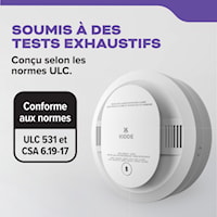KIDDE CANADA 21032771 DETECT Combination Smoke & Carbon Monoxide Alarm, AA Battery Powered with Voice Alerts