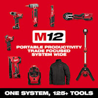 MILWAUKEE 48-59-1812 M12™, M18™ Battery Charger Multi-Voltage, M12 and M18 Series 120 VAC,