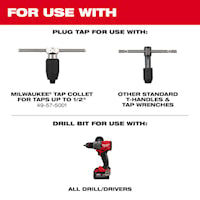 MILWAUKEE 49-57-5515 6-32 NC PLUG TAP & #36DRILL BIT
