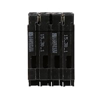 15/30/15 Amp 240V 2 Pole Push-On Quad Breaker