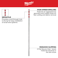 MILWAUKEE 48-13-7337 MILWAUKEE Bellhanger Drill Bit 3/8 in