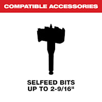 MILWAUKEE 48-25-6000 MILWAUKEE Feed and Set Screw Accessory Set 1 - 2-9/16 in Standard, 9-Piece