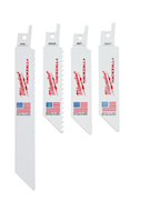 MILWAUKEE 49-22-0220 Hackzall® Reciprocating Saw Blade Set 4, 6 in Bi-Metal