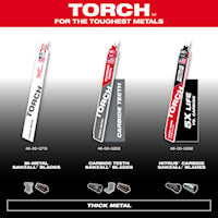 MILWAUKEE 48-00-5202 Sawzall®, The Torch™ Reciprocating Saw Blade 9 in 7 TPI Carbide