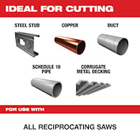 MILWAUKEE 48-00-5186 Super Sawzall® Reciprocating Saw Blade 6 in 24 TPI