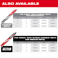MILWAUKEE 48-00-5787 Super Sawzall®, The Torch™ Reciprocating Saw Blade 9 in 14 TPI
