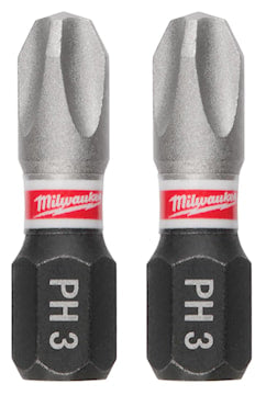 MILWAUKEE 48-32-4413 Shockwave™ Insert Bit Phillips PH3 1/4 in Hex