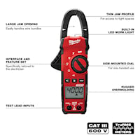 MILWAUKEE 2235-20 Clamp Meter Automatically 600 VAC, 600 VDC