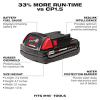 MILWAUKEE 48-11-1820 M18™, RedLithium Battery Pack